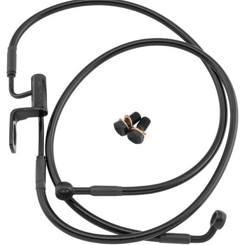 Goodridge Ebony 2 Brake Line Kit Rear 2-Line Harley Davidson Softail