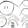 Burly Cable/Brake Line Kit for 13" Ape Hangers Black #B30-1113 Harley Davidson