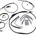 Burly Handlebar Cable/Line Kit for 12" Jail Bar w/ABS Black #B30-1210