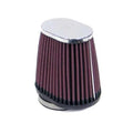 K&N Universal Air Filter RC-2900 Oval Straight 4" Offset Chrome