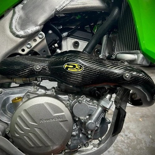 P3 Carbon Fiber Heat Shield for Kawasaki KX250 4-Stroke/KX250X 4-Stroke 2025