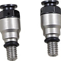 Works Connection Shorty Fork Bleeders Black/Silver #26-321 for Honda/Kawasaki