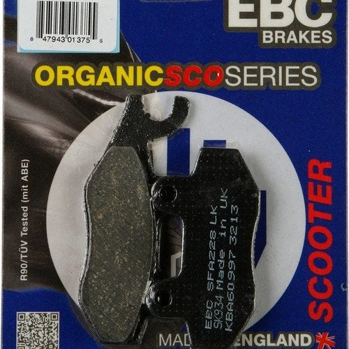 Ebc Sfa Organic Scooter Brake Pads Front Left #SFA228 for Kymco/Suzuki