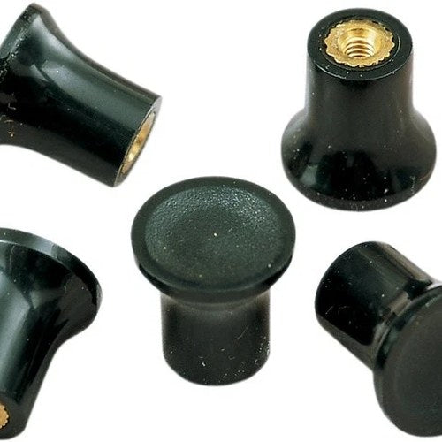 Motion Pro Replacement Choke Cable Knob Black 5-Pack 10-32 Thread