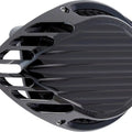 Arlen Ness Rough Crafts Teardrop Finned Air Cleaner Kit All Black #RC-600-021