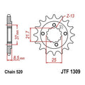 JT Front Sprocket 520 14T #JTF1309.14 fits Honda XR600R 1991-2000