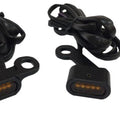 DS LED Handlebar Marker Lights Black Amber Lens Harley-Davidson XL 04-22