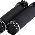Khrome Werks Custom Contour Tracer Tip Grips Black #500200 Harley Davidson
