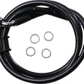 DS Black Vinyl Front Non-ABS Brake Line Kit 45-1/4" Black #212134