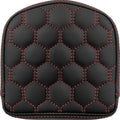 Saddlemen RoadSofa HC Gravestone Sissy Bar Pad Red Stitch 6.5" W x 6.5" H