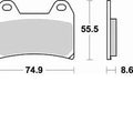 Braking CM55 Brake Pads #784CM55 Aprilia/BMW/Ducati/KTM/MV Agusta