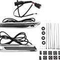 Ciro LED Lighted Saddlebag Hinge Covers Chrome Smoke Lens #40070 Harley Davidson