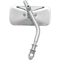 Emgo Classic Chopper Mirror Rectangular 8mm Steel Chrome Harley-Davidson