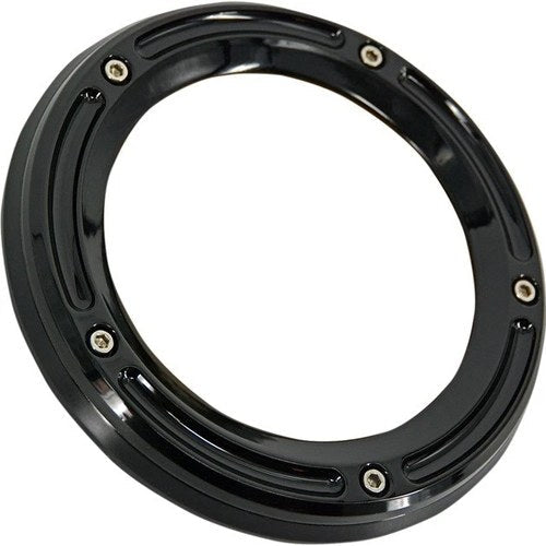 Trask Assault Derby Cover Gloss Black #TM-0041BK Harley Davidson