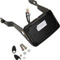 Cycle Visions Curved License Plate Mount with Slick Signals Black #CV4653B
