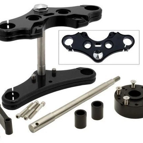 Accutronix 39mm Triple Tree Conversion Kit 0 Degree Elite Black #TWD39-EHLBK