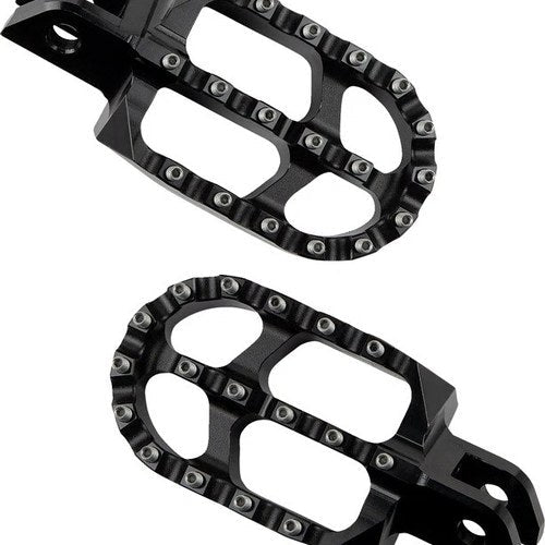 Moose Driver Footpegs Black #299545 Harley Davidson Softail