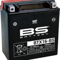 BS Battery Maintenance Free Battery BTX16-BS #300609 for Triumph/Kawasaki/Suzuki