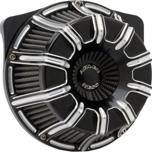 Arlen Ness 10-Gauge Inverted Big Sucker Air Cleaner Kit Black #18-943