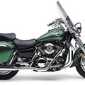 Cobra True Duals Exhaust System with Billet Tip Chrome #4368 Kawasaki