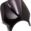 Puig Universal Vision Semi-Fairing Windscreen with 8" Cutout Dark Smoke