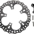 Arlen Ness Big Brake Jagged Brake Rotor 13" Front Right Silver #300-013