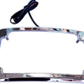 Cycle Visions Curved Lighted License Plate Frame Chrome