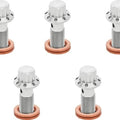 Arlen Ness Titanium Banjo Bolts M12x1.25 Front Silver 5-Pack #300-863
