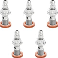 Arlen Ness Titanium Banjo Bleeder Bolts M10x1.0 Front Silver 5-Pack #300-866