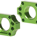 Rfx Axle Blocks Rear Green #FXAB 20200 99GN for Kawasaki KX450F/KX250F