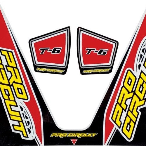 Pro Circuit T-6 Exhaust Decal Red