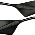 Emgo Trimline Mirror Set Rectangular 10mm 5" Stem Black Fits Yamaha