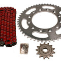 Honda CR125R, 1998-1999, Red O-Ring Chain and 13/51 Sprocket Set - CR125, CR 125