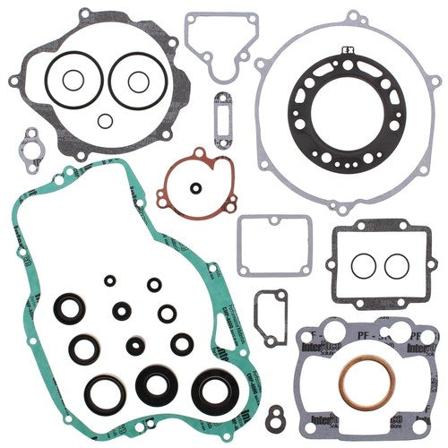 Kawasaki KX 250, 1993-1996, Complete Gasket Set with Seals - KX250