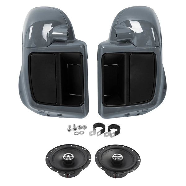 Vented Lower Fairing Speakers Fit For Harley Touring Flhxse 2014-23 Gunship Gray