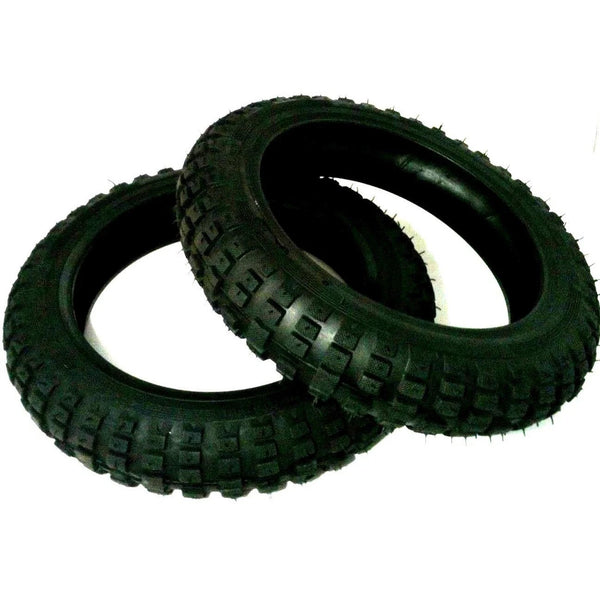 2) HD Tire 2.50-10 2.50X10 Tyre For Yamaha TTR50E TTR-E 50CC Knobbie