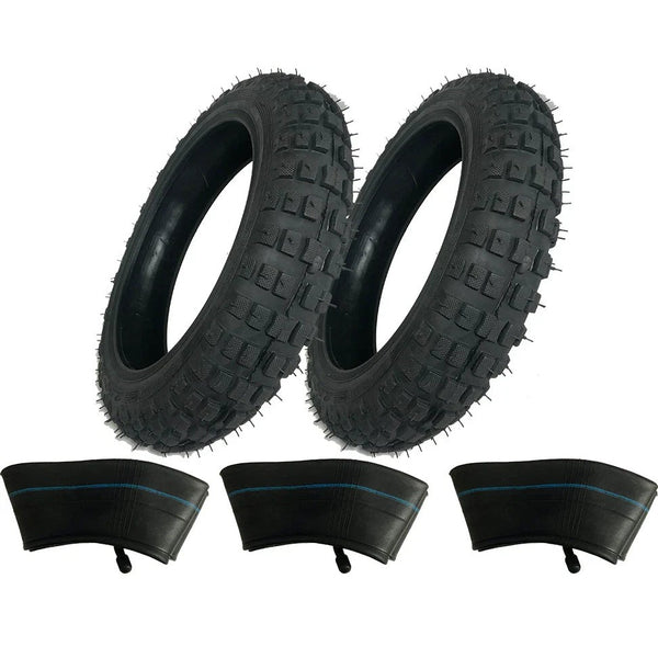 2) HD Tires 3) Tubes 2.50-10 2.50X10 Curved Stem Yamaha Peewee Yzinger 50 50CC