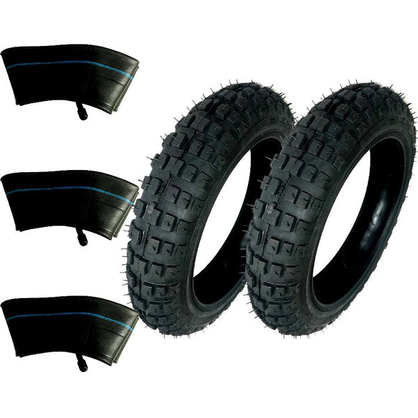 2) HD Tires And 3) Tubes Size 2.50-10 2.50X10 For Yamaha PW50 PW-50 PW 50 50CC