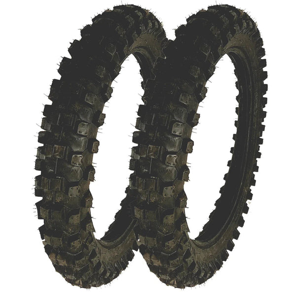 2 Pack 90/100-14 110CC 125CC 250CC Pitster Coolster Minibike Dirt Bike Tire Tyre
