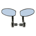7/8" Universal Handle Bar End Rearview Side Mirrors Fit For Honda Motorcycle
