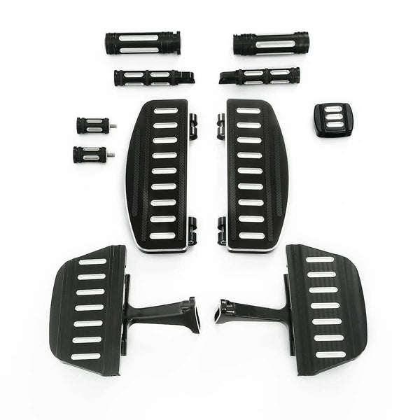 Footboards Shifter Pegs Brake Pedal Hand Grips Fit For Harley Road Glide 93-25
