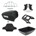 Matte King Trunk Backrest Rack Mount Docking Fit For Harley Electra Glide '09-13