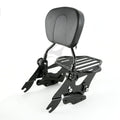 Backrest Pad Sissy Bar Rack & 4 Point Docking Fit For Harley Touring 2009-2013