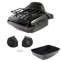 Black King Trunk Pad Rack Light Speakers Fit For Harley Cvo Road Glide 2014-2026