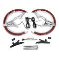 Brake Rotor Covers w/ LED Ring Of Fire Fit For Honda Goldwing GL1800 1800 18-25