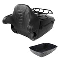 Black King Trunk Pad Luggage Rack Fit For Harley Touring Street Glide 2014-2026