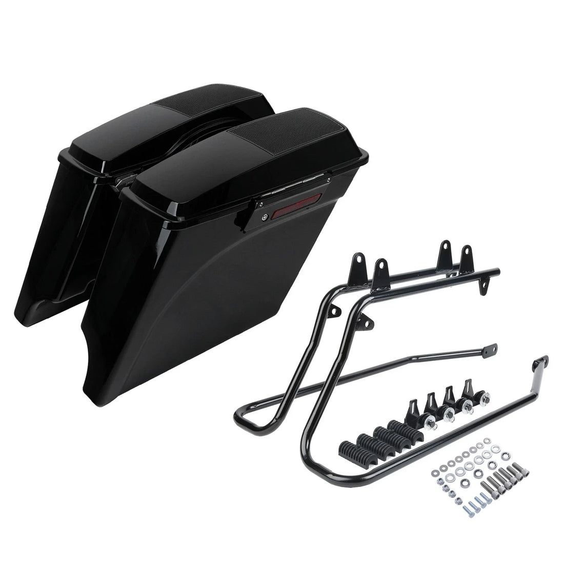 5" Stretched Hard Saddlebags Speaker Lid Bracket Fit For Harley Softail 1984-17