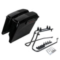5" Stretched Hard Saddlebags Speaker Lid Bracket Fit For Harley Softail 1984-17