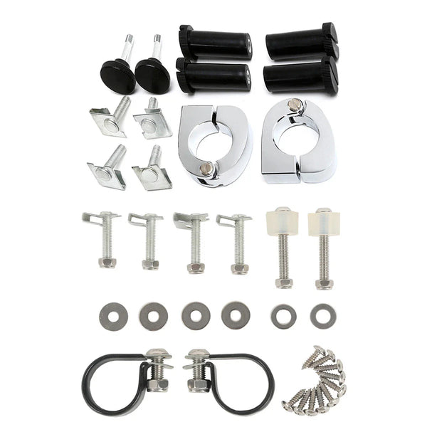Lower Vented Fairings Mounting Hardware Clamps Fit For Harley Road Glide 83-2013