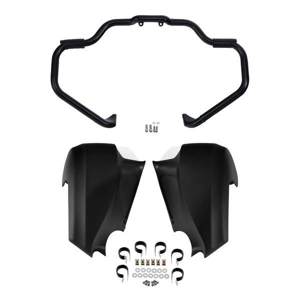 Mustache Engine Guard & Lower Vented Fairings Fit For Indian Chieftain 14-2018